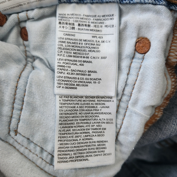 Levi's Men's Straight Blue Jeans - Picture 9 of 14